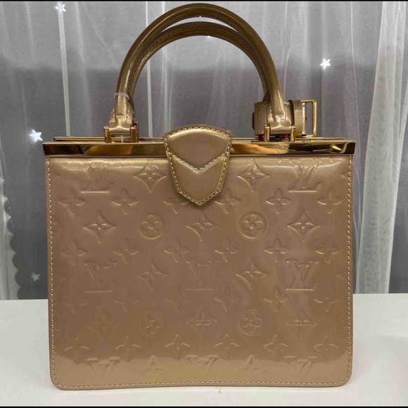 Authentic Pre-owned Louis Vuitton Deese Handbag Monogram Vernis PM - Picture 2 of 5